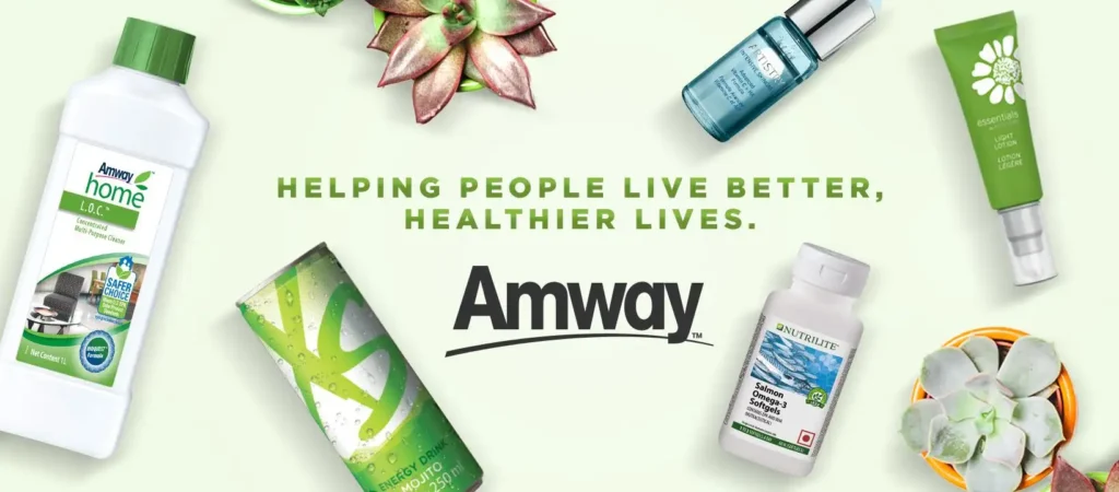Mercado Tradicional X Marketing Multinível Como Adaptar seu Negócio 5 amway products and logo